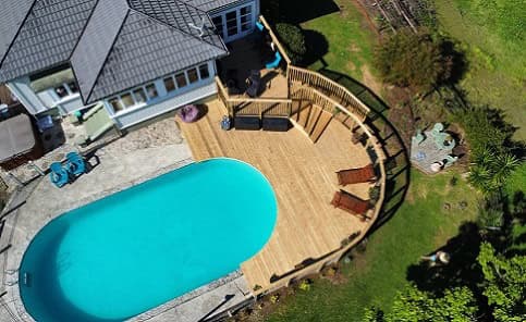 Pool deck and outdoor area by RB Thomas